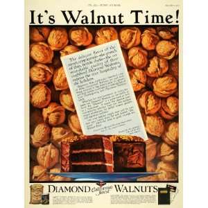   Walnuts Cake Artist G. E. Ruttan   Original Print Ad