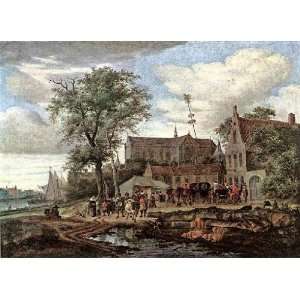   name Tavern with May Tree, by Ruysdael Salomon van