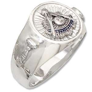  Sterling Silver Past Master Mason Ring Jewelry