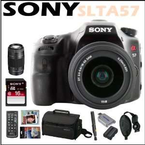   Lens + 75 300MM Zoom Lens + Sony 16 GB Memory Card + Sony Camera Bag