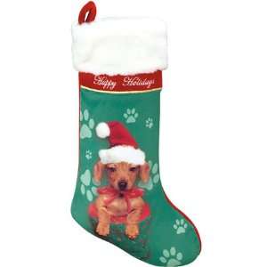  Red Dachshund Puppy Christmas Stockings