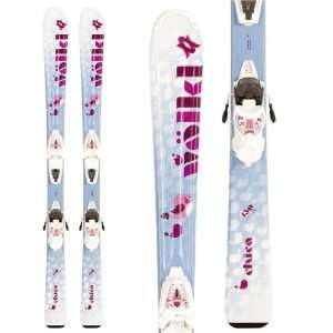  Volkl Chica Jr. Girls Skis with 3Motion Jr. Attiva 
