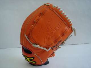   Elpmise 12 Pitcher Softball / Baseball Glove Orange Pro RHT  