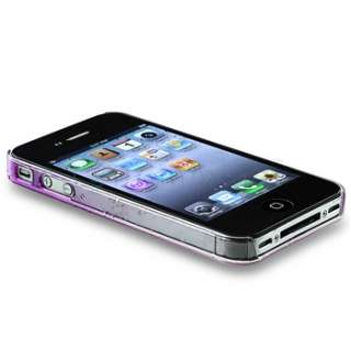 Purple Clear Water Drop RainDrop Hard Case Cover+LCD Protector for 