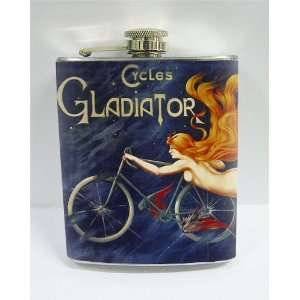  Gladiator Cycles 7 oz Stainless Flask 