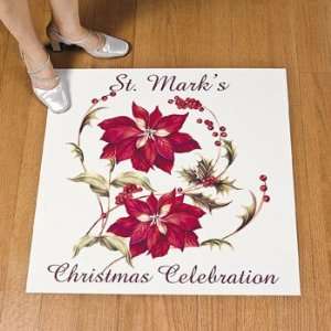  Personalized Poinsettia Floor Cling   Party Decorations & Floor 