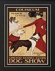 1901 Chicago Kennel Club Dog Show Poster Collie Bull