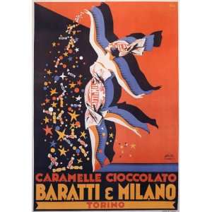 CHOCOLAT CHOCOLATE FASHION GIRL CANDY CARAMEL BARATTI MILANO ITALY 