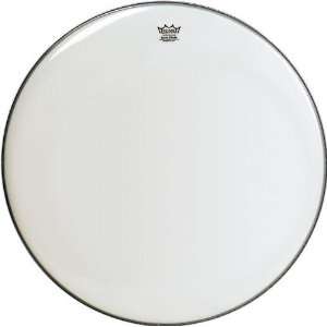  Remo Ambassador Bass Drum Head, Smooth White, 24 inch 