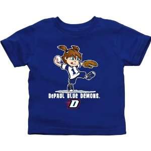   Demons Toddler Girls Softball T Shirt   Royal Blue