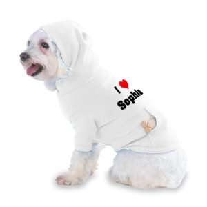  I Love/Heart Sophia Hooded (Hoody) T Shirt with pocket for your 