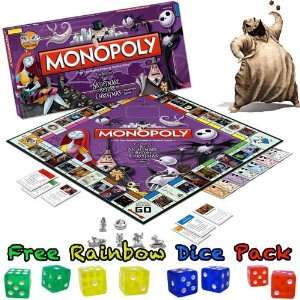  The Nightmare Before Christmas Monopoly w/ Free Rainbow 