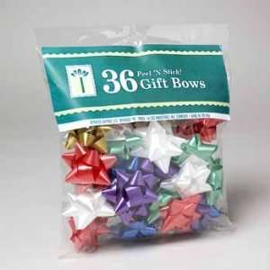  Pack of 36 Christmas Star Bows. Peel n stick.