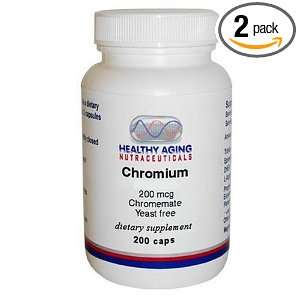 Healthy Aging Nutraceuticals Chromium 200 Mcg From ChromeMate Yeast 