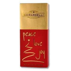 Ghirardelli Chocolate Holiday Peace Love & Joy Silhouette Gift Box 