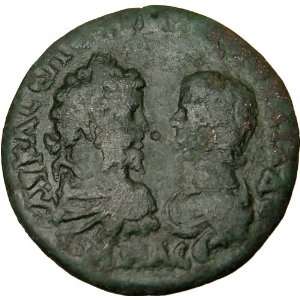  SEPTIMIUS SEVERUS & JULIA DOMNA Ancient Roman Coin 193AD 