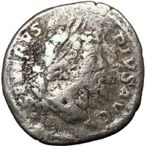  SEPTIMIUS SEVERUS 205AD Ancient Silver Roman Coin Annona 