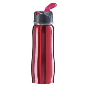   26 Ounce Stainless Steel Contour Sport Bottle, Red