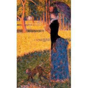   Georges Pierre Seurat   24 x 38 inches   Lady with 