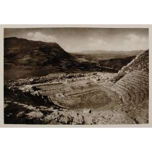  1926 Ruins Greek Theatre Amphitheatre Segesta Sicily 