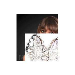  Red White & Blue LED Silver Sequin Gloves   SKU NO 11389 