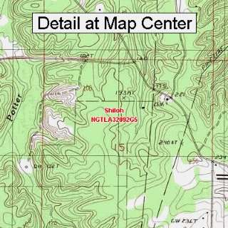   Topographic Quadrangle Map   Shiloh, Louisiana (Folded/Waterproof