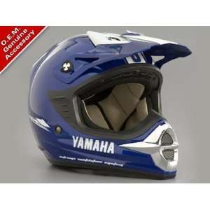  Genuine Yamaha OEM YX 5 Off Road Helmet (Yamaha Blue). SNELL 