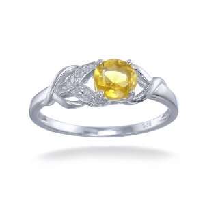 CT Citrine Ring in Sterling Silver in Size 5 (Available in Sizes 5 