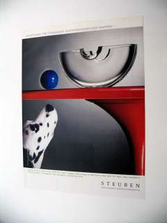Steuben Equinox Bowl by Neil Cohen 1990 print Ad  