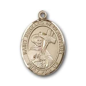  12K Gold Filled St. Bernard of Clairvaux Medal Jewelry