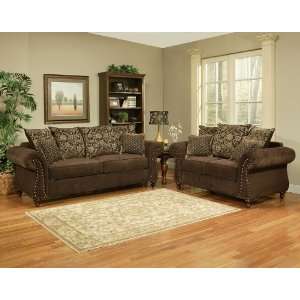   Traditional Classic Fabric Sleeper Sofa Set, BN PAR S1