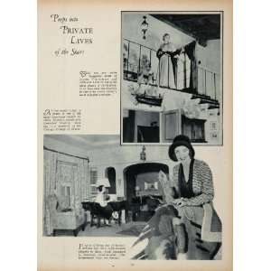  1933 Movie Stars Homes Claudette Colbert Joan Crawford 