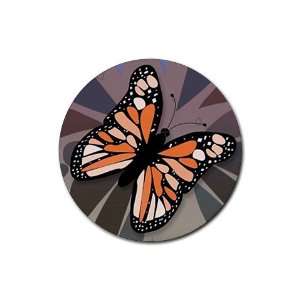  Butterfly Round Rubber Coaster set 4 pack Great Gift Idea 