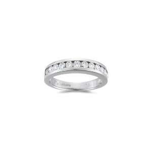  0.60 Cts Diamond accented Wedding Band in 18K White Gold 4 