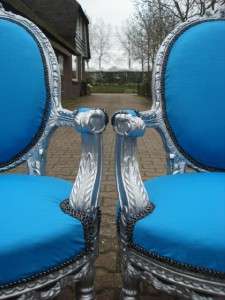 Two beautiful antique French Louis XVI chairs  