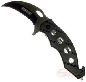 Hawk Knife Assited Opening Emergency Rescue w Seatbelt Cutter and 