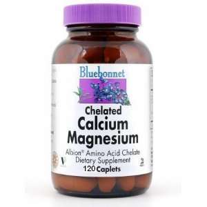 Bluebonnet   Albion Chelated Calcium Magnesium   120 Caplet Kosher 