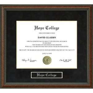  Hope College Diploma Frame