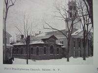 Postcard Salem NY First Presbyterian Church 1907 Vintage New York 