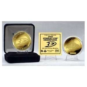 Anaheim Ducks 24KT Gold 2007 Stanley Cup Champions Coin  