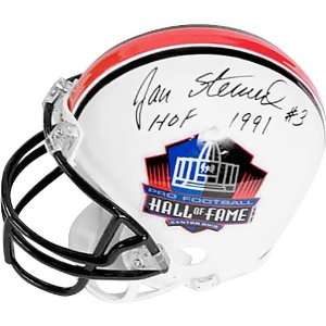  Pro Football Hall of Fame Jan Stenerud Signed Mini Helmet 