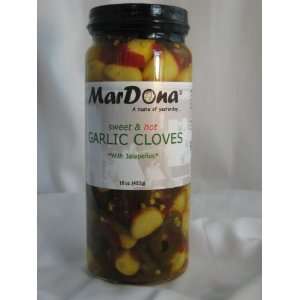 MarDona Sweet & Hot Garlic Cloves  Grocery & Gourmet Food