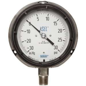  WIKA 9834745 Process Pressure Gauge, Dry Filled, Stainless 