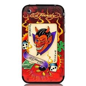   for Ed Hardy iPhone 3G 3Gs Tattoo Skin Devil Joker Card Electronics