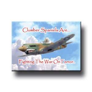 Clumber Spaniel War On Terror Fridge Magnet