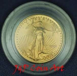 2001 $5 1/10 OZ AMERICAN EAGLE GOLD COIN UNCIRCULATED  
