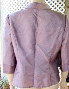 ALEX EVENINGS PXL SIMMERING LILAC ORGANZA WRAP W/ROSE EVENING TOP XL P 