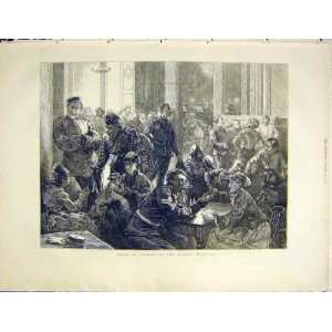 Guards Institute Sketch Club Old Print 1872 