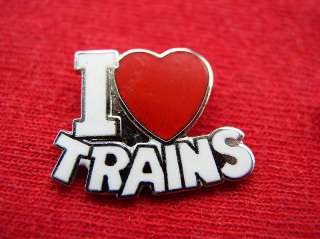 LOVE TRAINS RAILROAD HEART HAT PIN NEAT FUN ITEM  