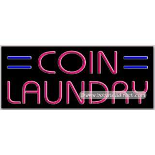 Coin Laundry Neon Sign (13H x 32L x Grocery & Gourmet Food